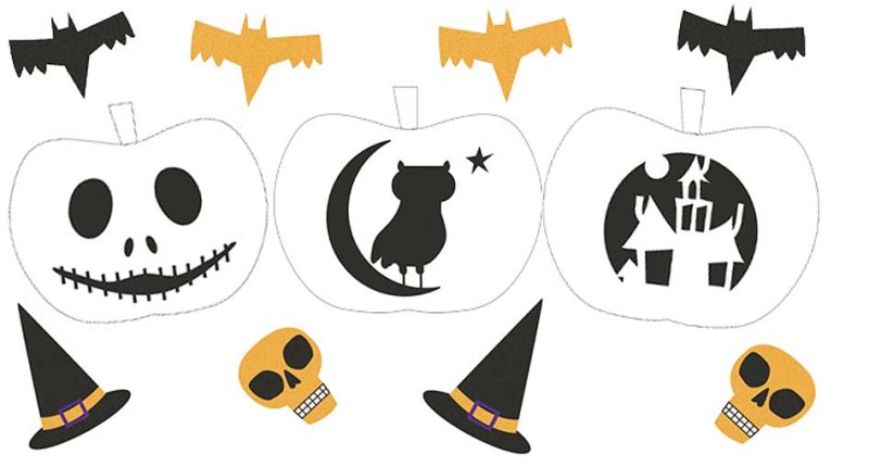 Аппликация на Хэллоуин