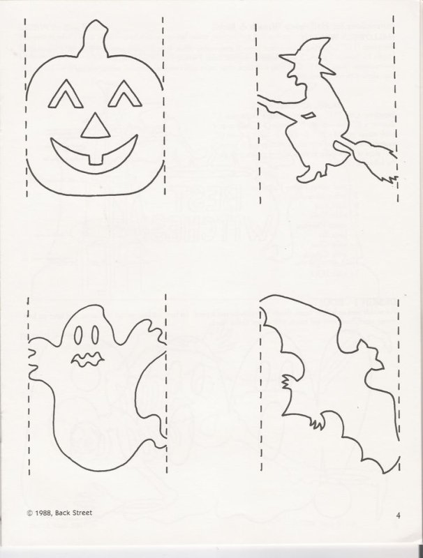 Шаблон гирлянды для Хэллоуина