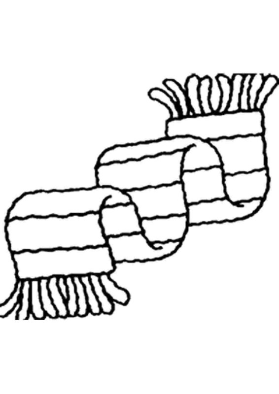 Шарф раскраска для детей