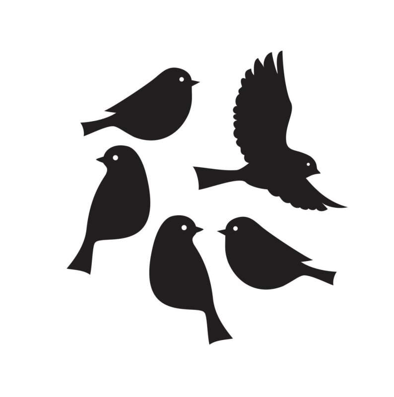 Силуэт птицы