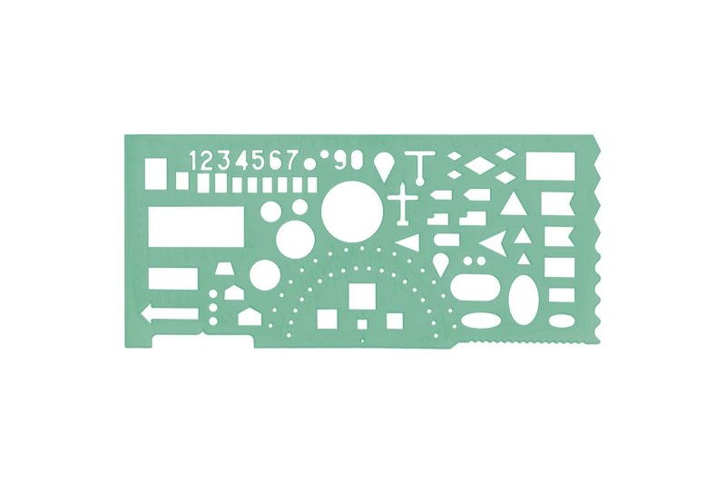 Линейка Офицерская гибкая б/цв., печатная шкала. СТАММ. Тт03