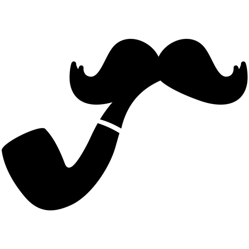 Курительная трубка трафарет