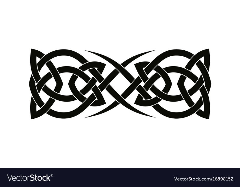 Кельтский узор полоса