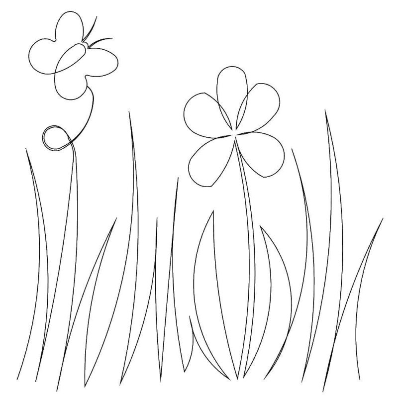 Шаблоны для рисования цветов
