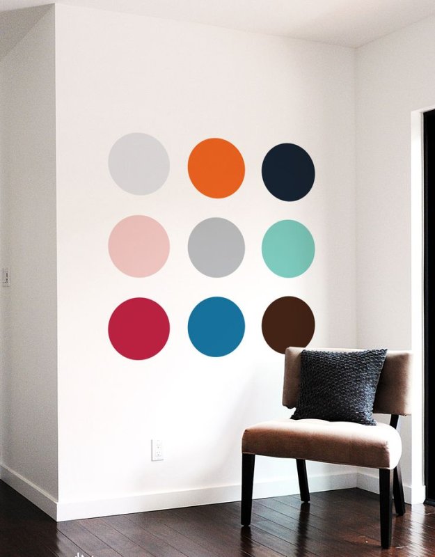 Геометрические фигуры на стене