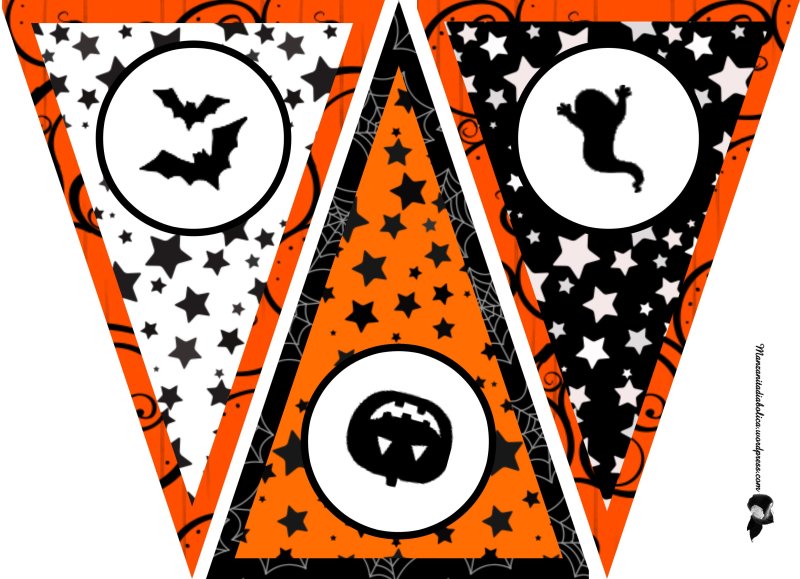 Флажки для Хэллоуина