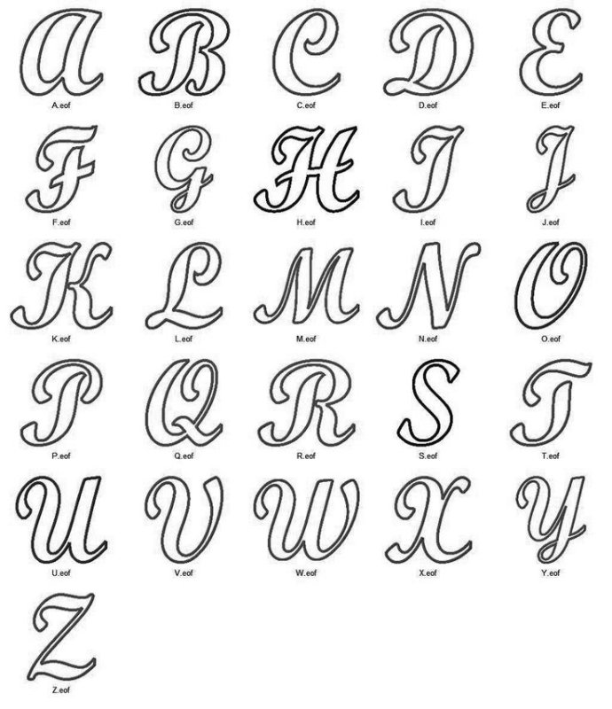 Красивый шрифт на английском