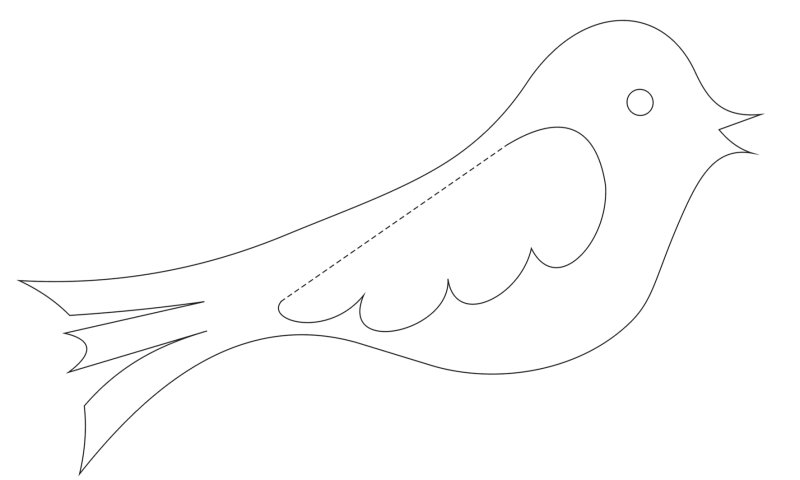 Птички шаблоны для вырезания