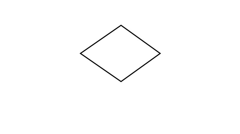 Ромб контур