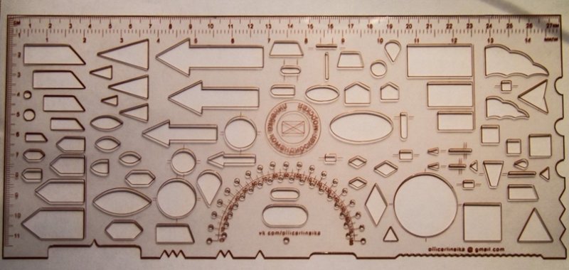 Офицерская линейка Стамп