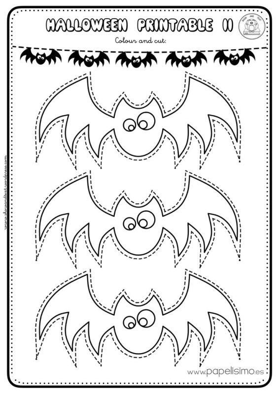 Хэллоуин детям трафарет