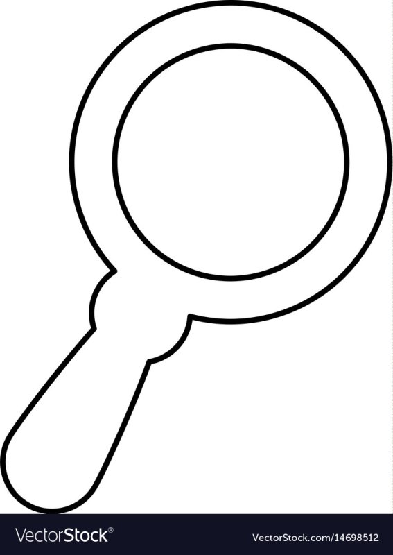 Лупа раскраска для детей