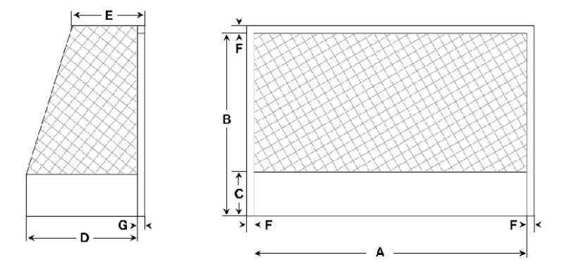 Футбольные ворота развертка
