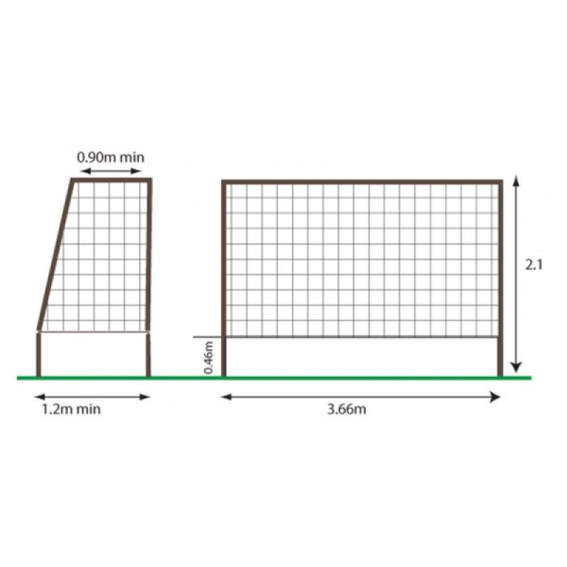 Ворота футбольные 3х2 разборные чертеж