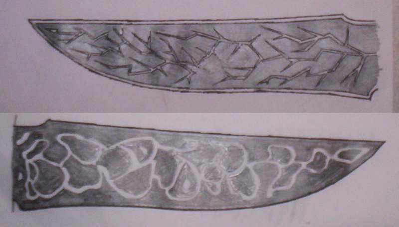 Узоры на клинке ножа
