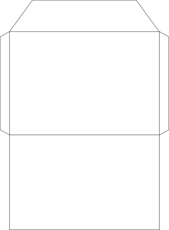 Конверт макет для печати