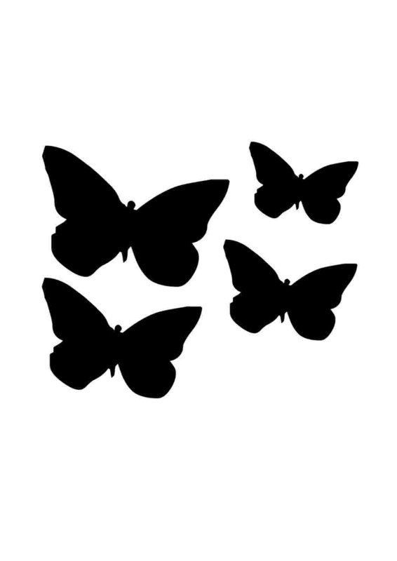 Трафареты бабочки