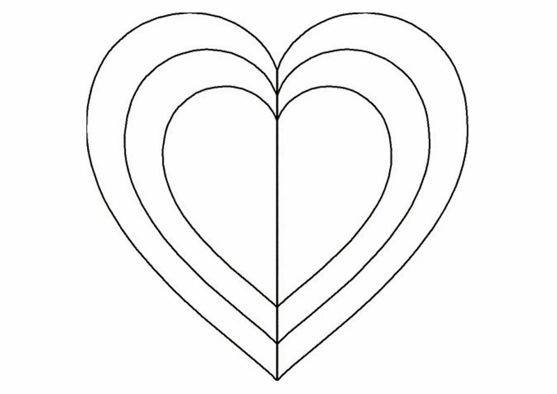 Сердце шаблон