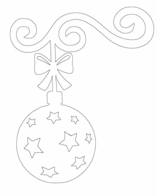 Трафареты на окна новогодние