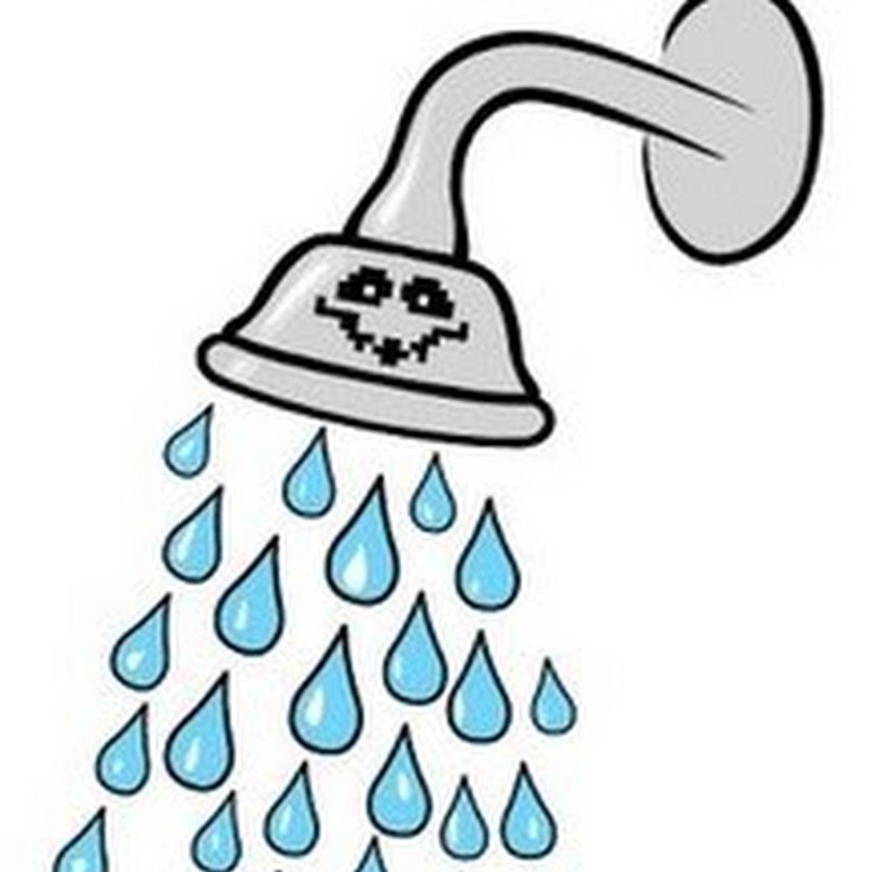 Душ нарисованный