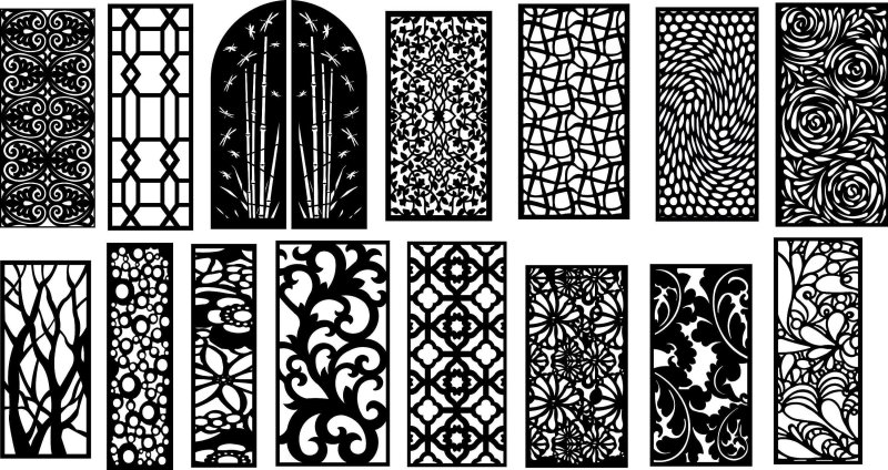 Декоративная панель DXF вектор