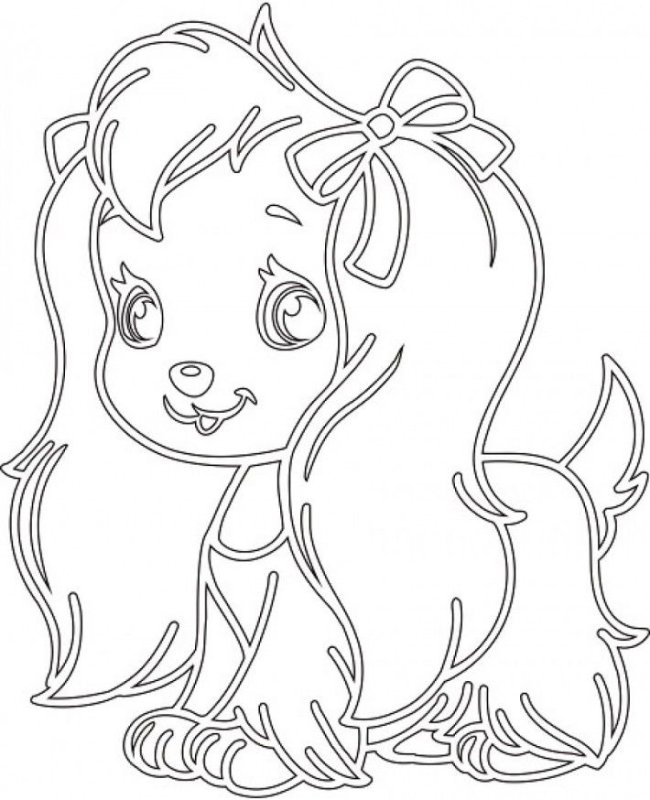 Трафарет собачки