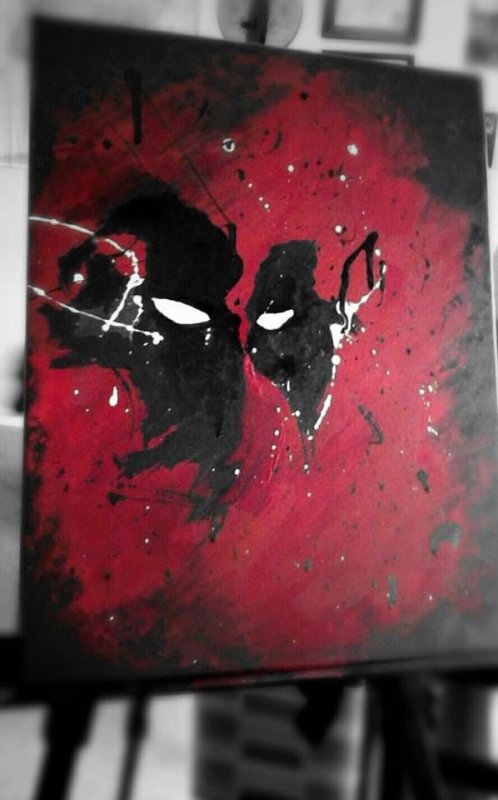 Марвел красками