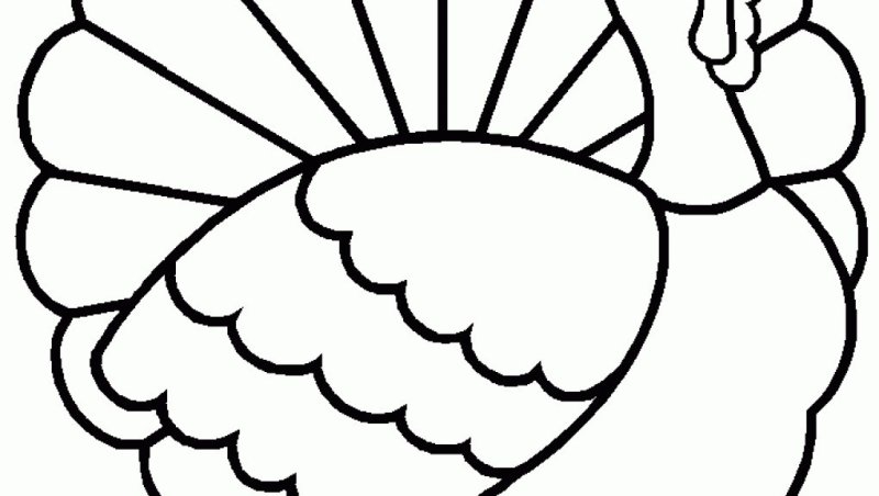 Трафареты индюка для рисования