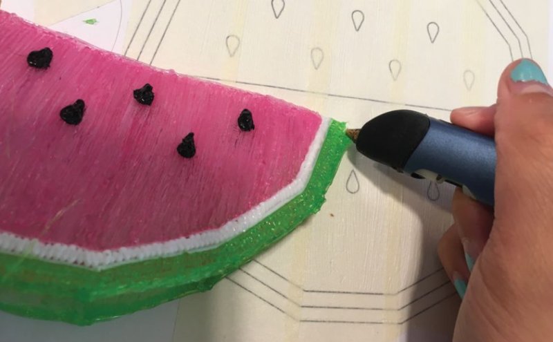 Поделка Арбуз из бумаги