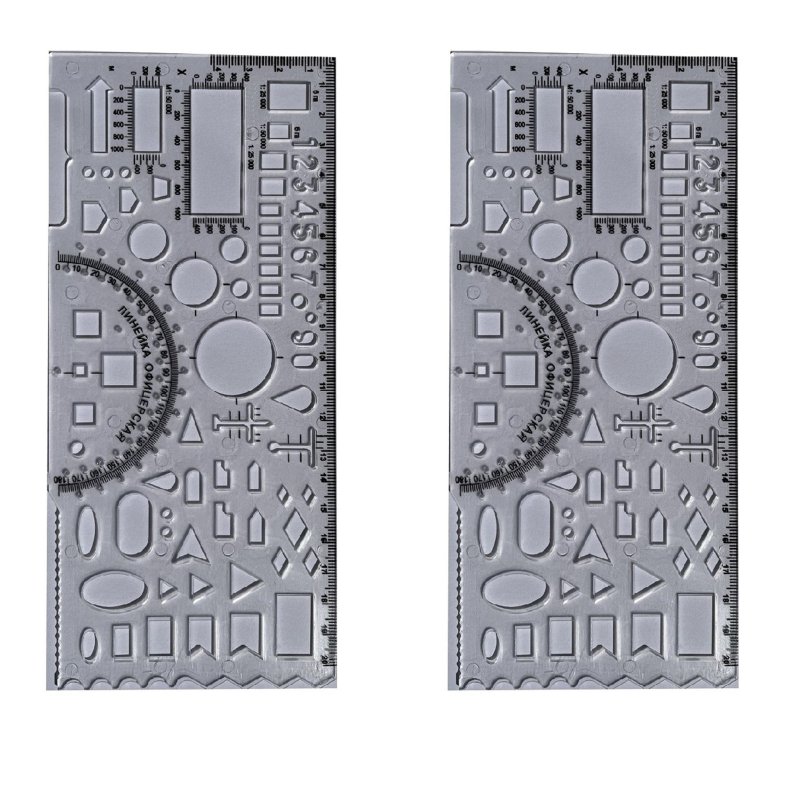 Линейка трафаретная Офицерская