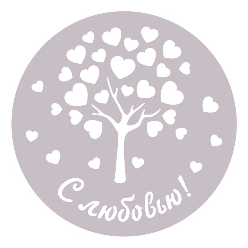 Трафарет для украшения торта сахарной пудрой