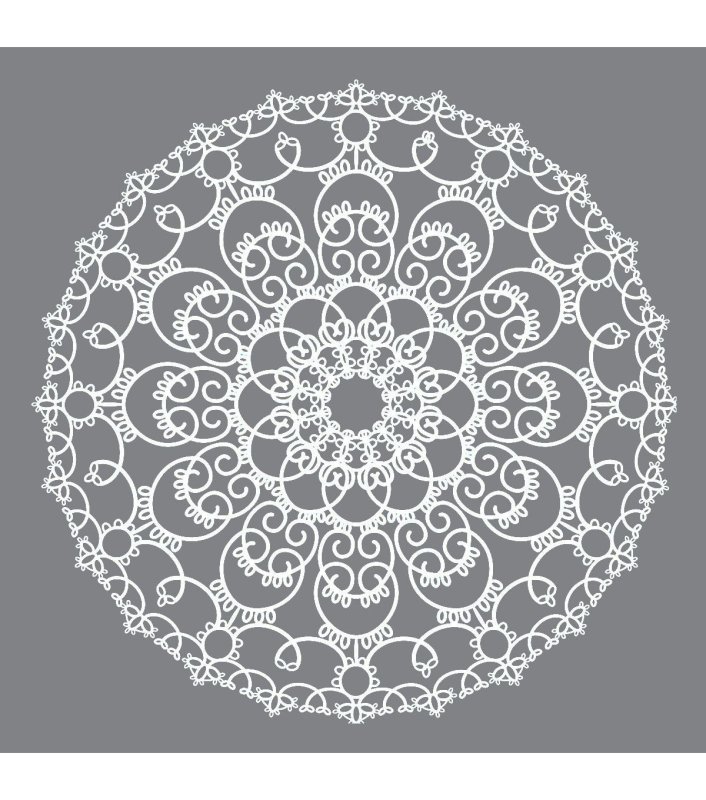 Трафарет кружево для декора
