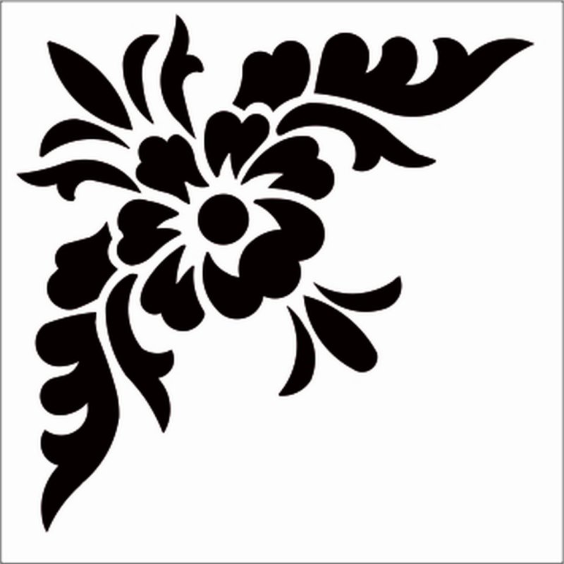 Трафареты узоры для декора