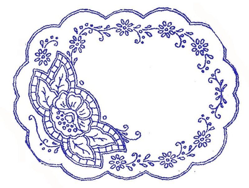 Вышивка Ришелье схемы салфеток