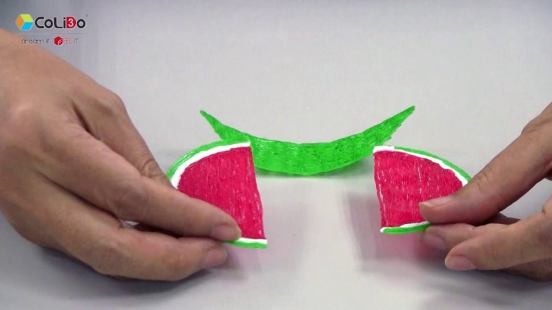 Арбуз 3д ручкой