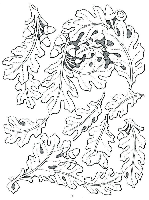 Орнамент листья