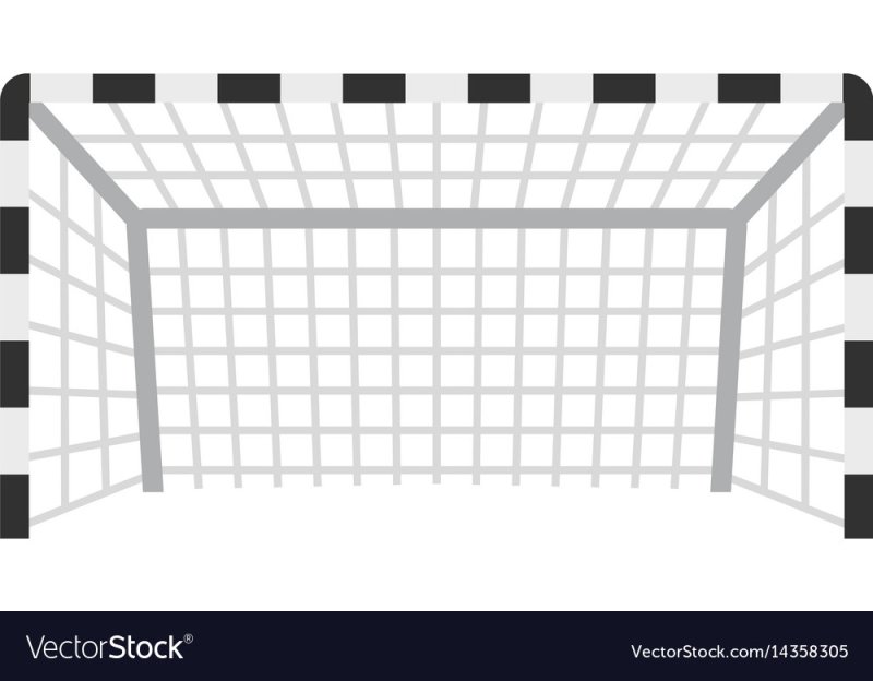 Футбольные ворота вид сверху