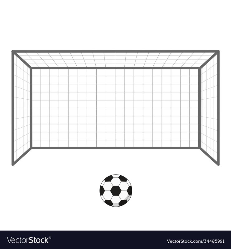 Рисовать футбольные ворота