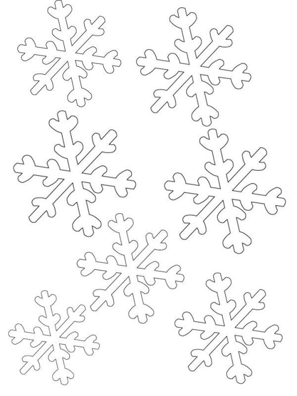 Снежинки для распечатки