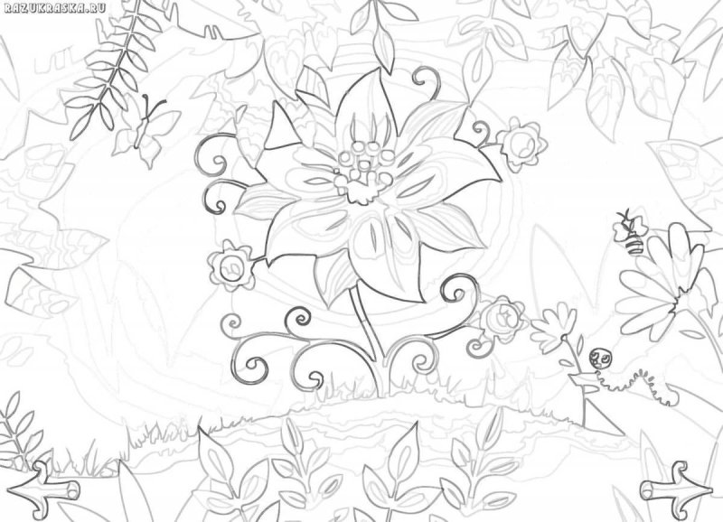 Сказочное рисование цветов