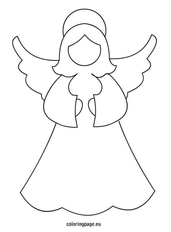 Ангелочки трафарет