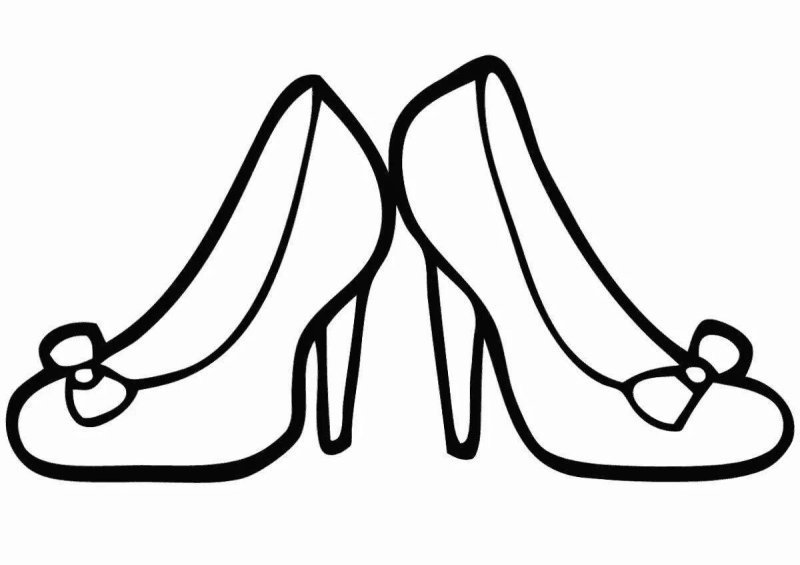 Раскраска туфли