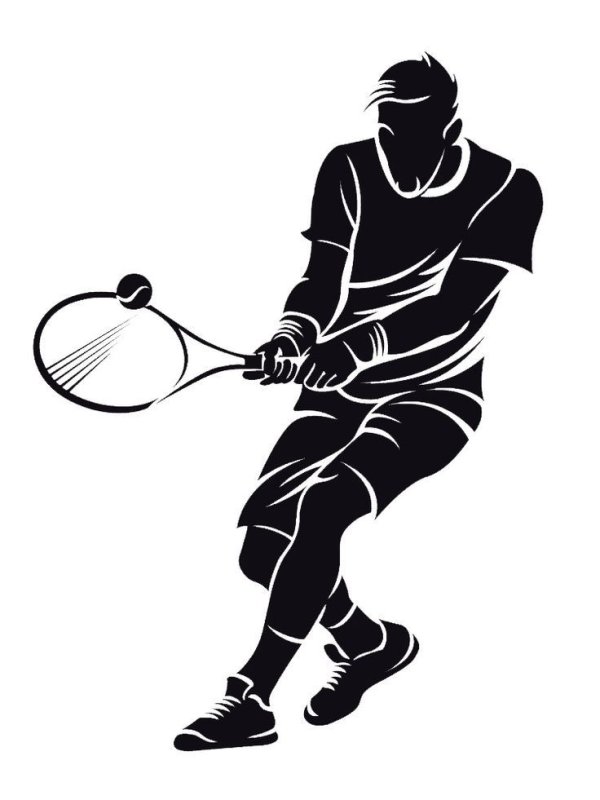 Теннис векторное изображение