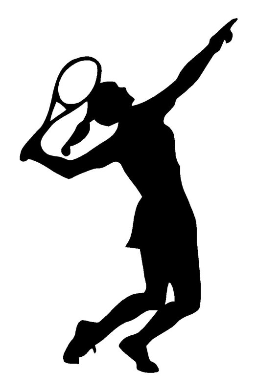 Теннисистка рисунок