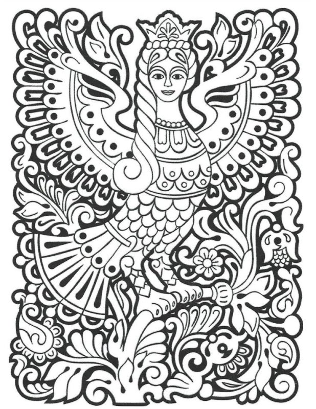 Славянские узоры Сирин