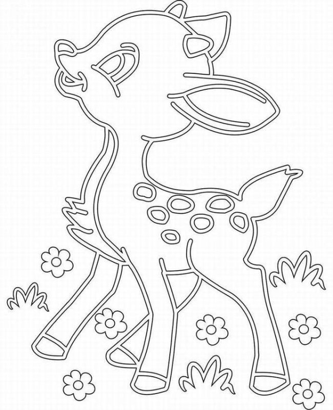 Новогодние вырезалки Олененок