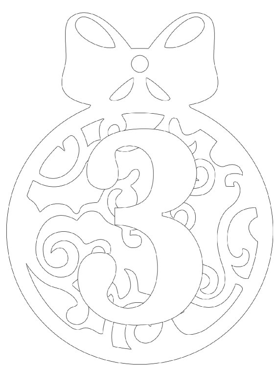 Вытынанка воздушный шарик