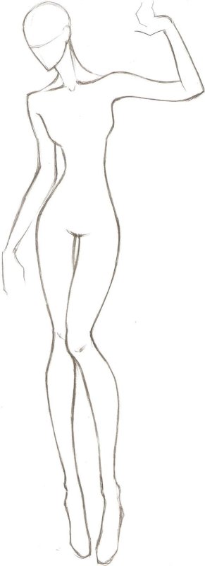 Модель девушки для рисования