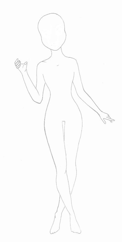 Макет для рисования одежды