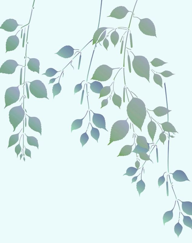 Трафарет ветки